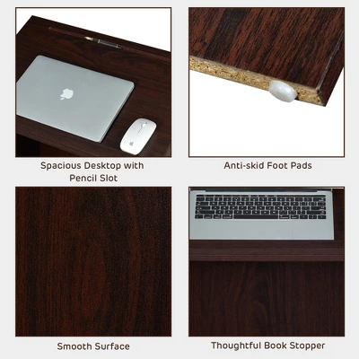 Costway Wooden Floor Standing Podium Speaking Lectern W/ Adjustable Shelf & Pen Tray 9 Costway Wooden Floor Standing Podium Speaking Lectern W/ Adjustable Shelf & Pen Tray - Image 9