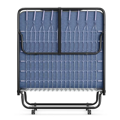 Costway Folding Bed With Memory Foam Mattress Portable Rollaway Guest Cot Memory Foam Navy Made In Ital 9 Costway Folding Bed With Memory Foam Mattress Portable Rollaway Guest Cot Memory Foam Navy Made In Ital - Image 9