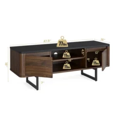 Costway TV Stand Entertainment Media Console W/ 2 Cabinets & Adjustable Shelf -Costway GUEST 688ab727 98a2 4b3a b0c1 ad5853da0c22