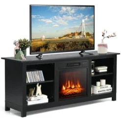 Costway 58'' 2-Tier Fireplace TV Stand W/18'' 1400W Electric Fireplace 65'' -Costway GUEST 69c63ba3 2344 473b 95bd 24d67fb0c438