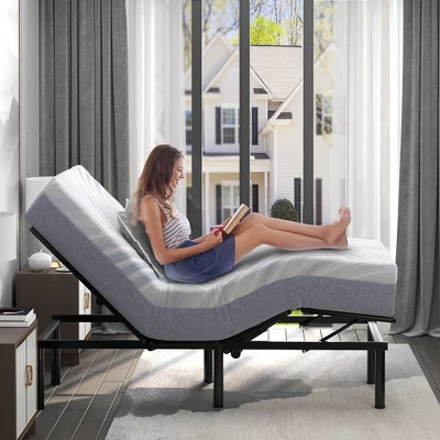 Costway Twin XL Cooling Adjustable Bed Memory Foam Mattress W/ 32% Ice Silk Cover 3 Costway Twin XL Cooling Adjustable Bed Memory Foam Mattress W/ 32% Ice Silk Cover - Image 3