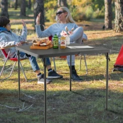 Costway Folding Camping Table Portable HDPE Outdoor Picnic Dining Table W/ Handle WhiteGrey 13 Costway Folding Camping Table Portable HDPE Outdoor Picnic Dining Table W/ Handle WhiteGrey -Costway GUEST 6b197761 9c3b 4e7c 96c8 60efc862f3fa