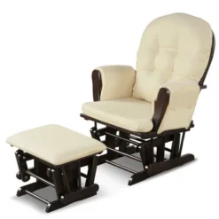 Costway Glider And Ottoman Cushion Set Wood Baby Nursery Rocking Chair -Costway GUEST 6baa95e1 961b 4b14 93dd 2b25e3be122a