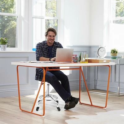 Costway Pneumatic Work Stool Rolling Swivel Task Chair Spa Office Salon W/Cushioned Seat 3 Costway Pneumatic Work Stool Rolling Swivel Task Chair Spa Office Salon W/Cushioned Seat - Image 3