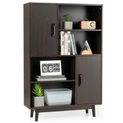 Costway Sideboard Storage Cabinet Bookshelf Cupboard W/Door Shelf Black / White / Espresso 23 Costway Sideboard Storage Cabinet Bookshelf Cupboard W/Door Shelf Black / White / Espresso -Costway GUEST 6cb019d5 08a7 4c8e b0c6 c23dfa0f418f