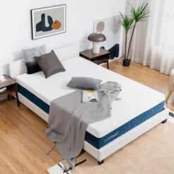 Costway 10'' Jacquard Hybrid Mattress Plush Gel Infused Memory Foam Bamboo Charcoal QueenFull -Costway GUEST 6f372e11 50a4 470c 99c4 45efa8a4c045