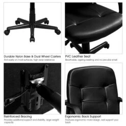 Costway Ergonomic Mid-Back Executive Office Chair Swivel Computer Desk Task Chair New 15 Costway Ergonomic Mid-Back Executive Office Chair Swivel Computer Desk Task Chair New -Costway GUEST 73a145b4 4f8b 4dc1 bb66 c1e7e19873b0