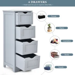 Costway Floor Storage Cabinet Bathroom Organizer Free Standing Drawers 12 Costway Floor Storage Cabinet Bathroom Organizer Free Standing Drawers -Costway GUEST 7661529f ddc1 4d06 9fac fbeb31ce4ee9