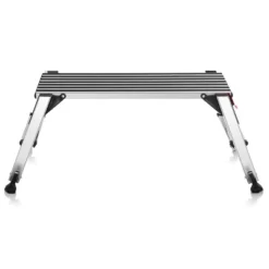 Costway 330lbs Aluminum Step Stool Folding Bench Work Platform Non-slip Drywall Ladder -Costway GUEST 773ad6dc fb20 4272 a4e3 9e430a9f7fbc