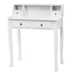 Costway Writing Desk Mission White Home Office Computer Desk 4 Drawer WhiteBlackPink 23 Costway Writing Desk Mission White Home Office Computer Desk 4 Drawer WhiteBlackPink -Costway GUEST 77564f98 2556 41e1 ba6b e04d68f03faf