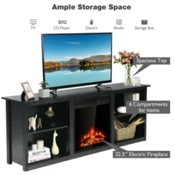 Costway 70'' 2-Tier TV Fireplace Stand W/22.5'' Electric Fireplace Up To 75'' 16 Costway 70'' 2-Tier TV Fireplace Stand W/22.5'' Electric Fireplace Up To 75'' -Costway GUEST 77c8e46f 569e 4170 b112 91b1998be73c