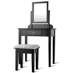Costway Makeup Desk Vanity Dressing Table Square Stool 1 Large Black 12 Costway Makeup Desk Vanity Dressing Table Square Stool 1 Large Black -Costway GUEST 788c7a20 0343 422b a0fc 08462e8c713a
