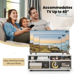 Costway TV Stand 4 Cubby TV Console Table With Adjustable Shelves Modern Home Media Entertainment Center 14 Costway TV Stand 4 Cubby TV Console Table With Adjustable Shelves Modern Home Media Entertainment Center -Costway GUEST 7940b6dc 2960 4278 ab4f c892fd40ca43