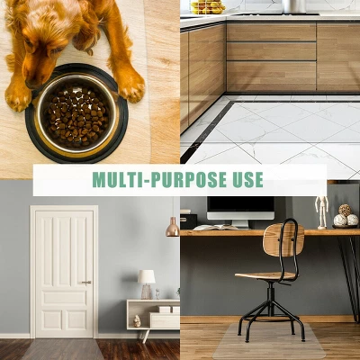 Costway 47'' X 59'' PVC Chair Floor Mat Home Office Protector For Hard Wood Floors 1 Costway 47'' X 59'' PVC Chair Floor Mat Home Office Protector For Hard Wood Floors