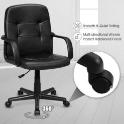 Costway Ergonomic Mid-Back Executive Office Chair Swivel Computer Desk Task Chair New 14 Costway Ergonomic Mid-Back Executive Office Chair Swivel Computer Desk Task Chair New -Costway GUEST 7a4d0361 bc4a 4e8f 9d02 e9fb6bb51668