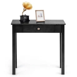 Costway Console Table With Drawer Entryway Hallway Accent Wooden Table Black -Costway GUEST 7ae20820 d168 4f8d 9ae0 c9a987918d33