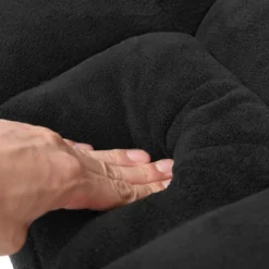 Costway Adjustable 14-Position Floor Chair Folding Lazy Gaming Sofa Chair Cushioned-Black -Costway GUEST 7b2cc082 9460 4926 a60d 2c70d3ee944d