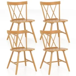 Costway Dining Chairs Set Of 2/4 Farmhouse Kitchen Chair With Rubber Wood Frame, 21 Costway Dining Chairs Set Of 2/4 Farmhouse Kitchen Chair With Rubber Wood Frame, -Costway GUEST 7b3c73df a95a 4832 b4c2 5f6e8463057a
