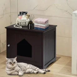 Costway Weatherproof Multi-function Pet Cat House Sidetable Nightstand -Costway GUEST 7cb2327f 5c30 45db 8de5 ede5288dfe93