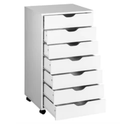 Costway 7 Drawer Chest Storage Dresser Floor Cabinet Organizer With Wheels White 17 Costway 7 Drawer Chest Storage Dresser Floor Cabinet Organizer With Wheels White -Costway GUEST 7d51605b f895 4866 bbcb f3517df92504