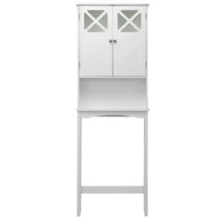 Costway 2-Door Over The Toilet Bathroom Space Saver Storage Cabinet W/ Adjustable Shelf -Costway GUEST 7dbfd249 206d 4d42 a92c baaaaaf5155d
