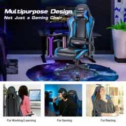 Costway Gaming Chair Adjustable Swivel Racing Style Computer Office Chair -Costway GUEST 7eb9e5e2 b4f6 4403 b2a1 42dd337e4146
