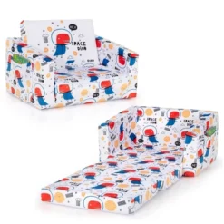 Costway 2-in-1 Convertible Kids Sofa To Lounger Flip-Out Chair W/Storage Pocket -Costway GUEST 7f7c77dd 5f4a 4e03 b3b6 d5cc88c00dd3