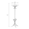Costway Wood Standing Hat Coat Rack Jacket Bag Hanger Tree W/12 Hooks & Umbrella Stand