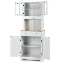 Costway Buffet Hutch Kitchen Storage Cabinet W/ Microwave Stand Storage Shelves 17 Costway Buffet Hutch Kitchen Storage Cabinet W/ Microwave Stand Storage Shelves -Costway GUEST 8026517a 7179 4181 8b2d 71097d14f0d4