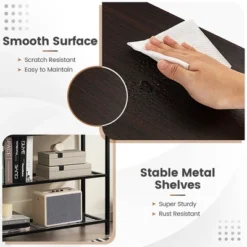 Costway Console Entryway Sofa Table With 2 Drawers For Entrance Living Room Rustic Brown/Walnut 17 Costway Console Entryway Sofa Table With 2 Drawers For Entrance Living Room Rustic Brown/Walnut -Costway GUEST 80462613 9c39 4fe9 9d8f 4f9164cffeb6