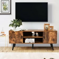 Costway Industrial TV Stand Entertainment Center For TV's Up To 55" W/ Storage Cabinets 12 Costway Industrial TV Stand Entertainment Center For TV's Up To 55" W/ Storage Cabinets -Costway GUEST 80c0516f 4e01 433e be07 2fee89023b0e