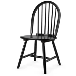 Costway Set Of 2 Vintage Windsor Dining Side Chair Wood Spindleback Kitchen Room BlackWhite 17 Costway Set Of 2 Vintage Windsor Dining Side Chair Wood Spindleback Kitchen Room BlackWhite -Costway GUEST 80e5a2bc 87ea 42d0 b89e 6d9ec21130d3