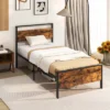Costway Twin/Full/Queen/King Size Bed Frame With Wooden Headboard And Footboard Under-Bed Storage