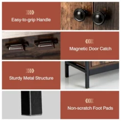 Costway 2-Door Industrial Kitchen Storage Cabinet Buffet Sideboard Open Shelves 15 Costway 2-Door Industrial Kitchen Storage Cabinet Buffet Sideboard Open Shelves -Costway GUEST 8210a23b 0f35 46f5 a318 3c494dd2d4d0