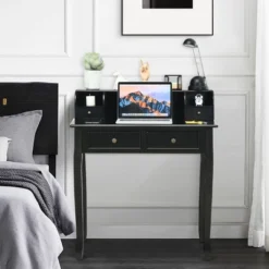 Costway Writing Desk Mission White Home Office Computer Desk 4 Drawer WhiteBlackPink 19 Costway Writing Desk Mission White Home Office Computer Desk 4 Drawer WhiteBlackPink -Costway GUEST 84019ae8 4fd6 45f5 841c 25ccd542c761