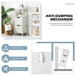 Costway Bathroom Floor Cabinet Freestanding Side Storage Organizer W/2 Removable Drawers 15 Costway Bathroom Floor Cabinet Freestanding Side Storage Organizer W/2 Removable Drawers -Costway GUEST 8496e46d d77c 4532 9a7e 1f90403c2eee