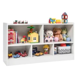 Costway Kids 2-Shelf Bookcase 5-Cube Wood Toy Storage Cabinet Organizer -Costway GUEST 84af216d fab7 4439 bf71 e2b11ea8662e