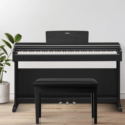 Costway PU Leather Piano Bench Padded Double Duet Keyboard Seat Storage Black 3 Costway PU Leather Piano Bench Padded Double Duet Keyboard Seat Storage Black - Image 3