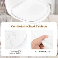 Costway Dining Table Set For 4 Modern Kitchen Table Set With Round GlassTempeTable&4 Chairs -Costway GUEST 876629d3 dbf4 4833 981d cb050b3b1f92