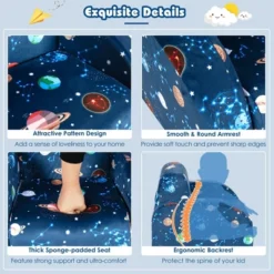 Costway 3-in-1 Convertible Kid Sofa Bed Flip-Out Chair Lounger For Toddler -Costway GUEST 886476ef ae15 4774 b695 b45e646c9312