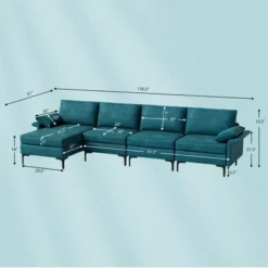 Costway Modern Modular L-shaped Sectional Sofa W/ Reversible Chaise & 4 USB Ports 13 Costway Modern Modular L-shaped Sectional Sofa W/ Reversible Chaise & 4 USB Ports -Costway GUEST 89a6e5fb a6c9 4171 ab2f 85f40bbbd121