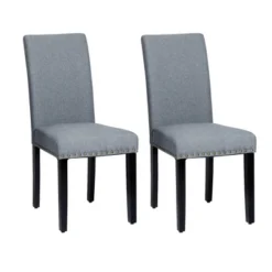 Costway Set Of 2 Fabric Dining Chairs Upholstered With Nailhead Trim 26 Costway Set Of 2 Fabric Dining Chairs Upholstered With Nailhead Trim -Costway GUEST 8d0601d3 61ba 400b a6a7 01312a02d344