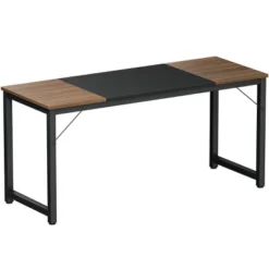 Costway 63'' Dining Table Rectangular Two-Tone Kitchen Table For 6 People W/ Metal Frame -Costway GUEST 8e7fd1d1 fbf7 4138 b3b0 57c86a3f28d0