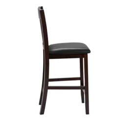 Costway Set Of 4 Bar Stools Counter Height Chairs W/ PU Leather Seat Espresso 15 Costway Set Of 4 Bar Stools Counter Height Chairs W/ PU Leather Seat Espresso -Costway GUEST 8eac34b2 3001 4eaf be70 2f00a8146cdb