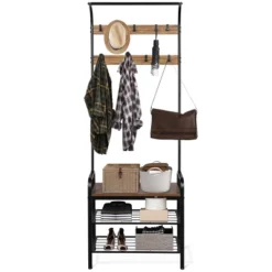 Costway Industrial Coat Rack Shoe Bench Hall Tree Entryway Storage Shelf With 9 Hooks 17 Costway Industrial Coat Rack Shoe Bench Hall Tree Entryway Storage Shelf With 9 Hooks -Costway GUEST 8ebc1fb3 6199 447d b6a2 1056b05b6a30