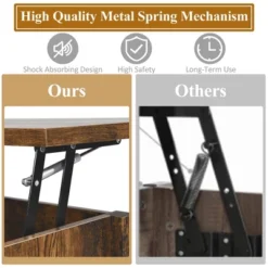 Costway Lift Top Coffee Table W/ Hidden Compartment And Storage Shelves Coffee -Costway GUEST 8f689865 715d 4d7c b13b 87cdb435785e