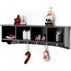 Costway Hanging Entryway Shelf Coat Rack Wall Mounted Storage Cabinets 22 Costway Hanging Entryway Shelf Coat Rack Wall Mounted Storage Cabinets -Costway GUEST 90386f55 0444 4429 9eab bf48f162d23f