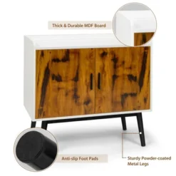 Costway Sideboard Buffet Storage Cabinet W/2 Door Metal Legs Accent Cabinet 32In -Costway GUEST 9097d80e e085 4d18 988f 440708ec86a9