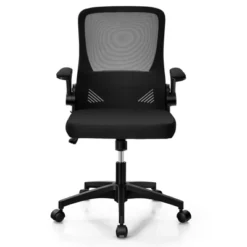 Costway Mesh Office Chair Swivel Computer Desk Chair W/Foldable Backrest & Flip-Up Arms -Costway GUEST 919406f7 e03b 44c4 8086 e37fae924fdb