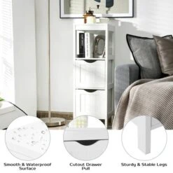 Costway Bathroom Floor Cabinet Freestanding Side Storage Organizer W/2 Removable Drawers 16 Costway Bathroom Floor Cabinet Freestanding Side Storage Organizer W/2 Removable Drawers -Costway GUEST 94d7b444 fcb5 4487 ba1d 34da0d3b52d1